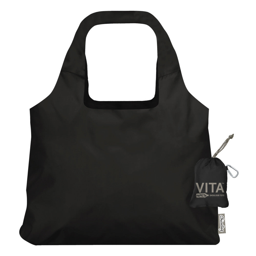 ChicoBag Vita rePETe + Refine Shopping Bag Obsidian