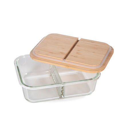 Life Without Waste Divided Glass Lunch Container