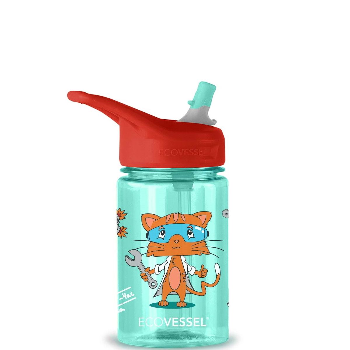 12 oz The SPLASH Kids Tritan Water Bottle with Straw Top