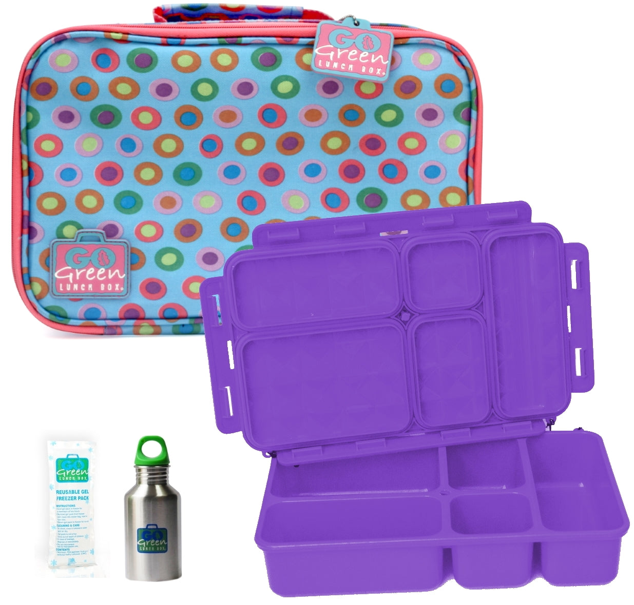 Go Green Leak-Proof Lunchbox Set