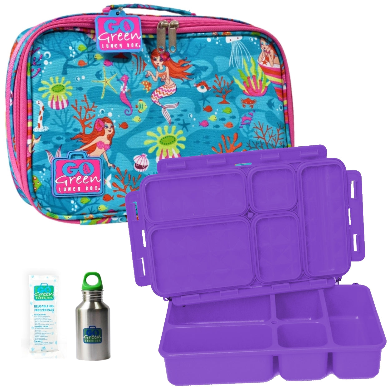 Go Green Leak-Proof Lunchbox Set