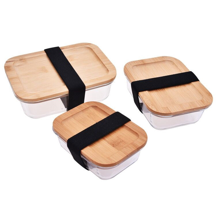 Life Without Waste Divided Glass Lunch Container