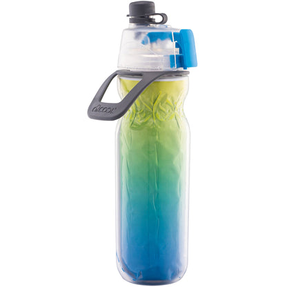 O2Cool 20 oz Mist ’N Sip Squeeze Bottle Ombre Blue