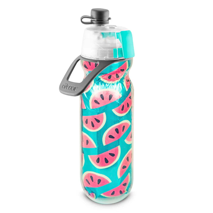 O2Cool 20 oz Mist ’N Sip Squeeze Bottle Watermelon