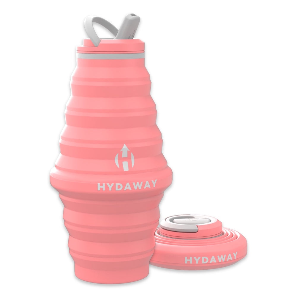 Hydaway 25 oz Collapsible Water Bottle Coral