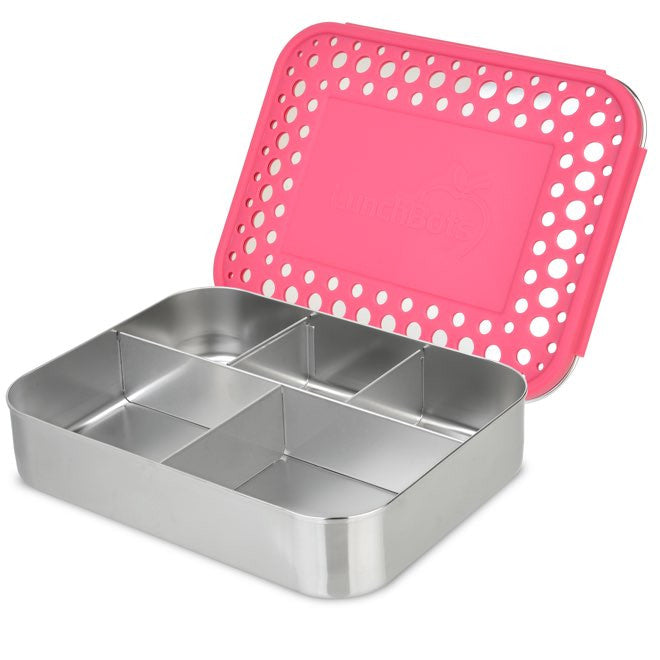 LunchBots Cinco Stainless Steel 5 Compartment Bento Box