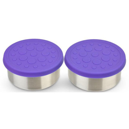 Lunchbots Large (4.5 oz) Stainless Steel Dip Containers (Set of 2)