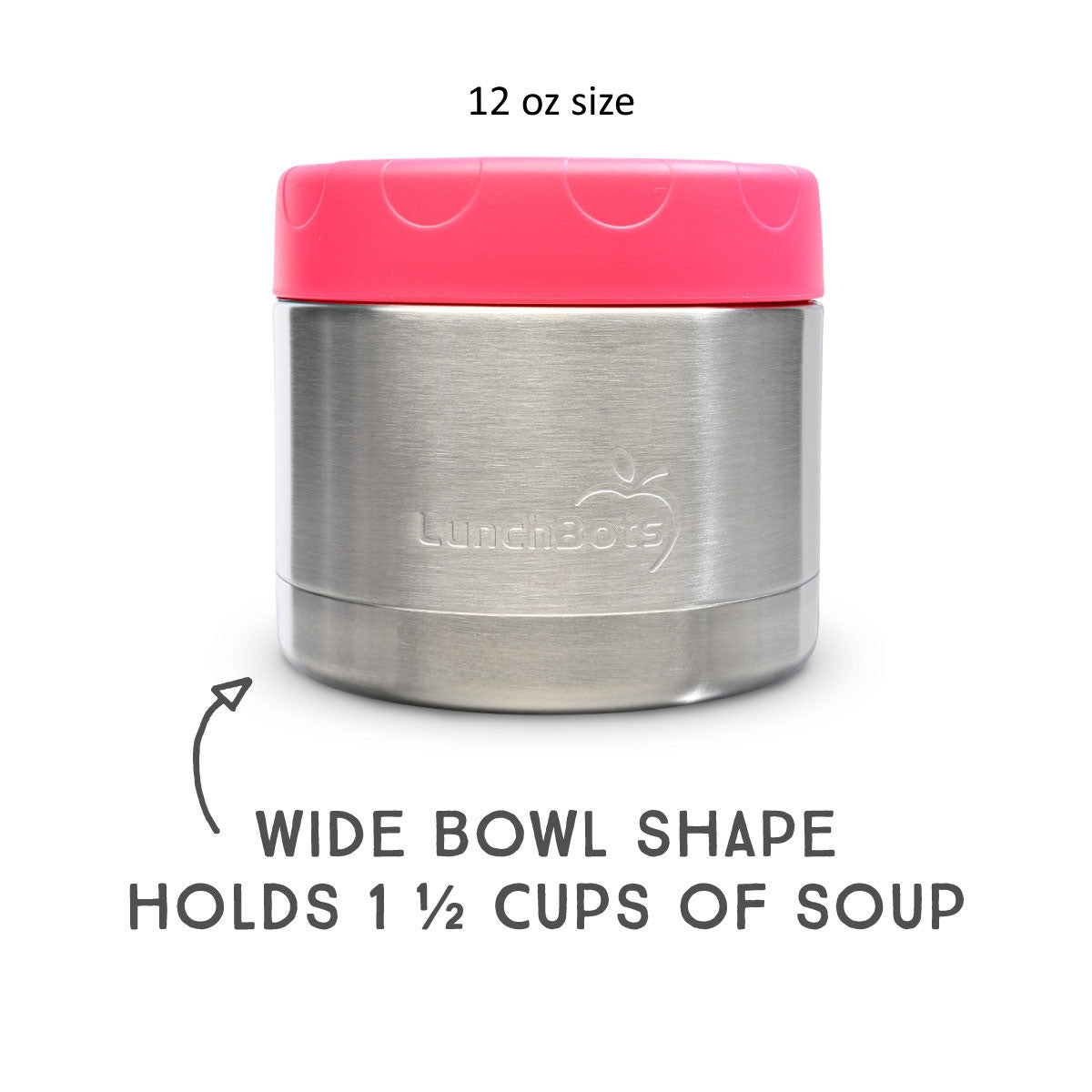 12 oz Lunchbots Wide Thermal Food Container