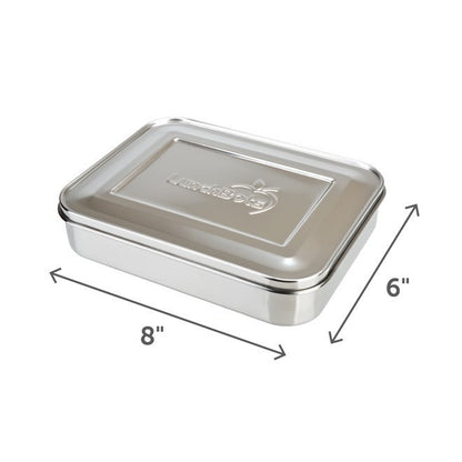LunchBots Large Trio Stainless Steel 3 Compartment Bento Box