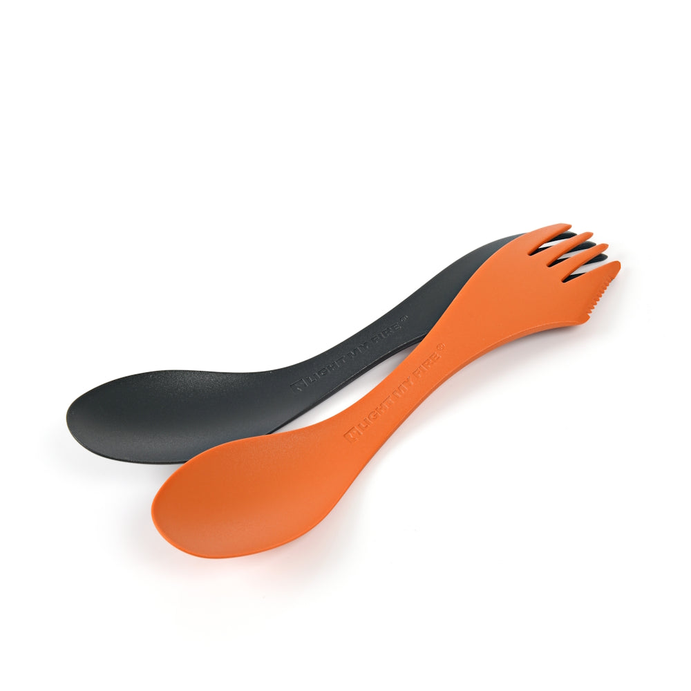 Light My Fire Original Spork Bio rustyorange slatyblack (2-pack)