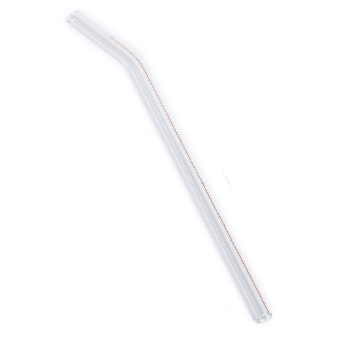 Life Without Waste Glass Drinking Straw BENT, Diameter 6mm Clear