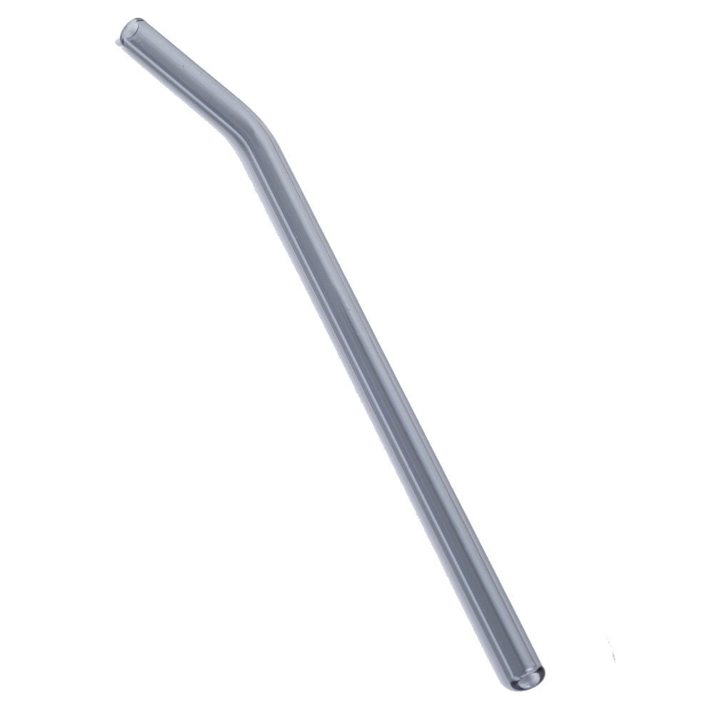 Life Without Waste Glass Drinking Straw BENT, Diameter 6mm Gray