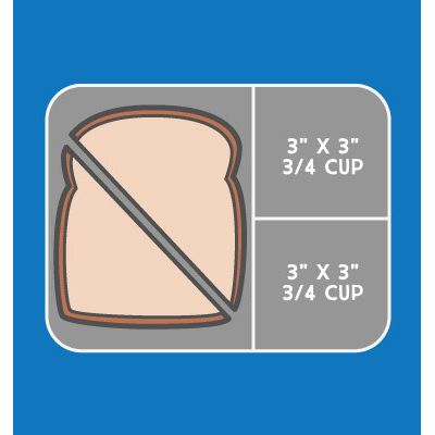 LunchBots Large Trio Stainless Steel 3 Compartment Bento Box