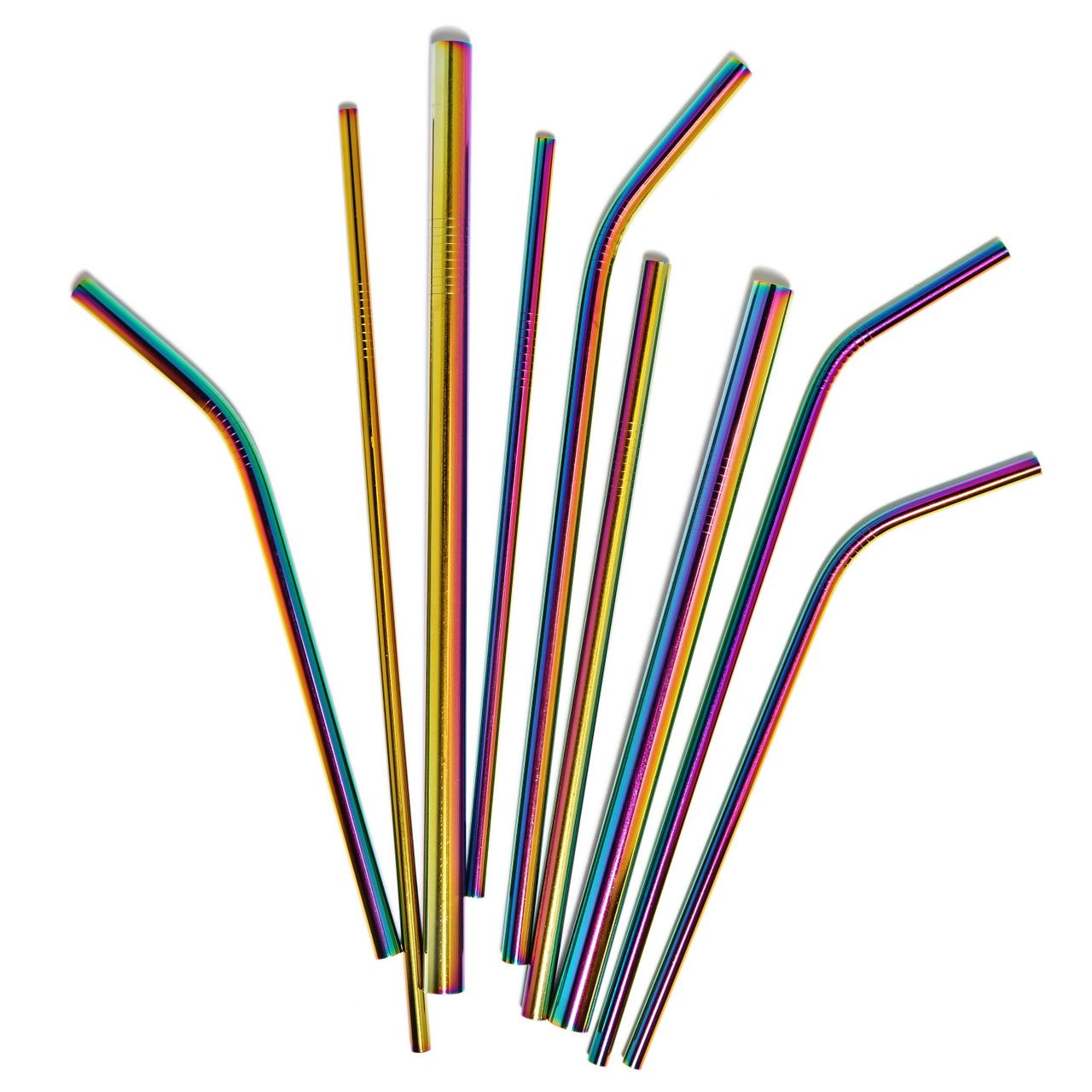 Life Without Waste Stainless Steel Straw, Rainbow