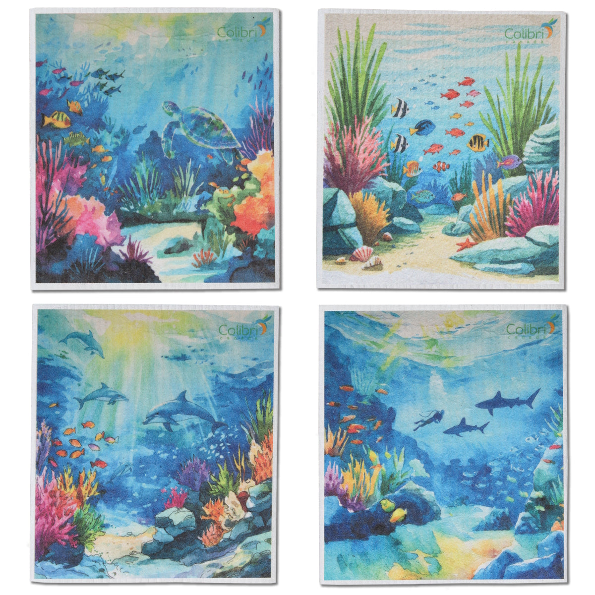 Colibri Swedish Sponge Cloths (Pack of 4)