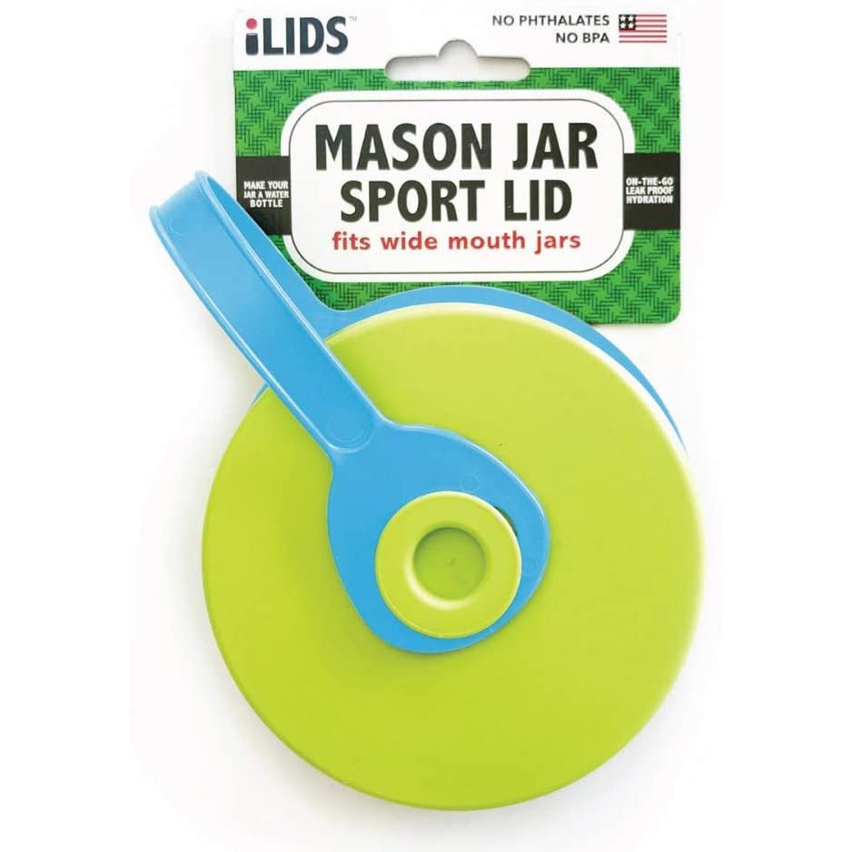 iLid Mason Jar Leak-Proof SPORT Lid, Wide Mouth