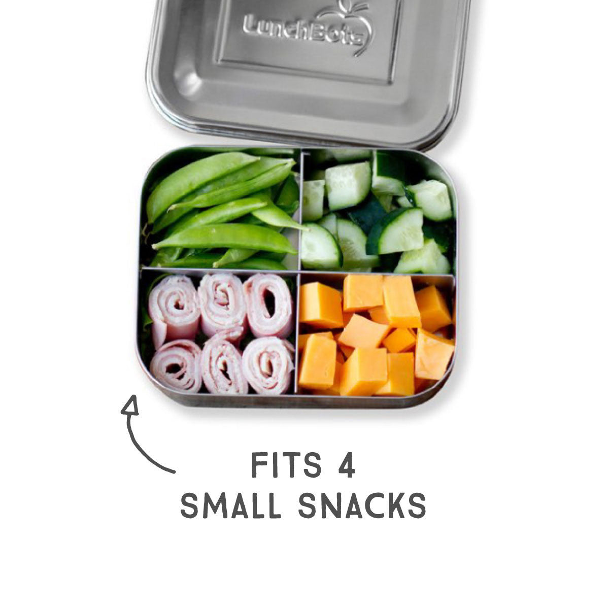 Lunchbots Medium Quad Bento Box