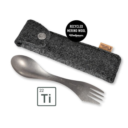 Light My Fire Titanium Spork in Recycled Wool Case