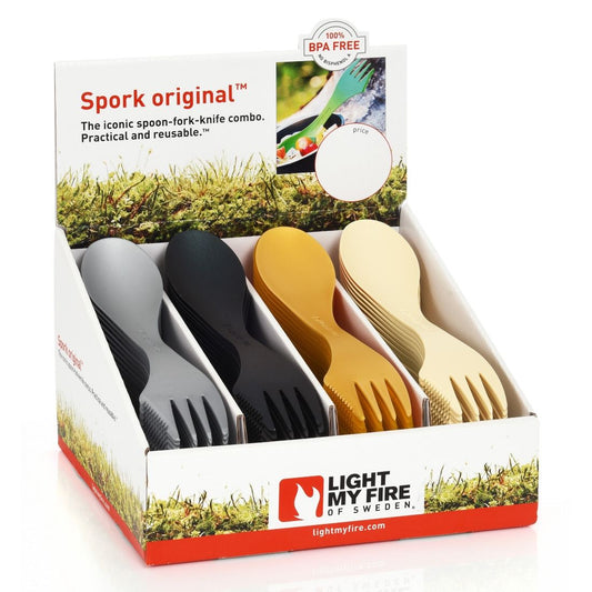 Light My Fire Plastic Spork Original CDU Oyster (80 pieces)
