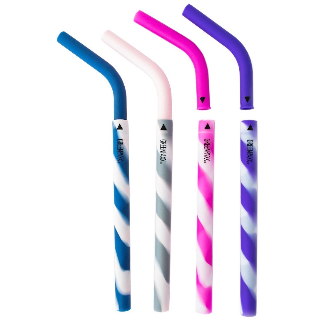 GreenPaxx Silicone 2-piece Reusable Straws