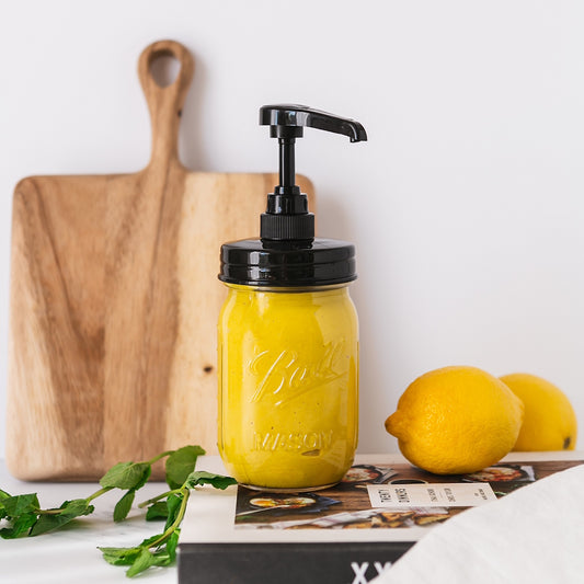 Jarmazing Mason Jar Syrup and Condiment Dispenser Lid (3 pack)