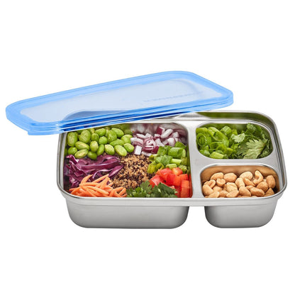 Ukonserve 3 Compartment Stainless Steel Food-Storage Container