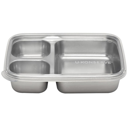 Ukonserve 3 Compartment Stainless Steel Food-Storage Container