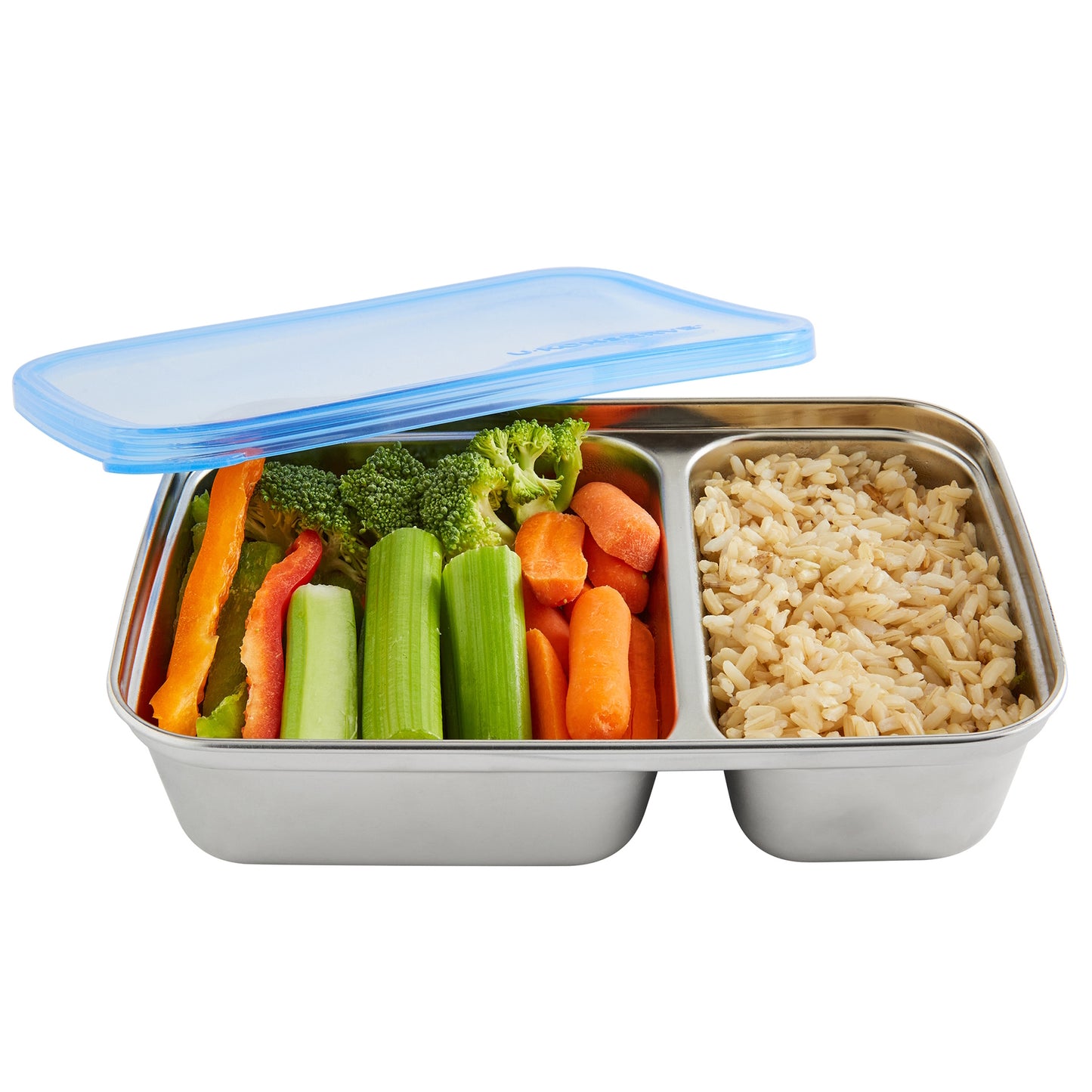 Ukonserve 2 Compartment Stainless Steel Food-Storage Container