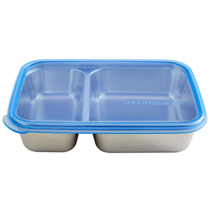 Ukonserve 2 Compartment Stainless Steel Food-Storage Container