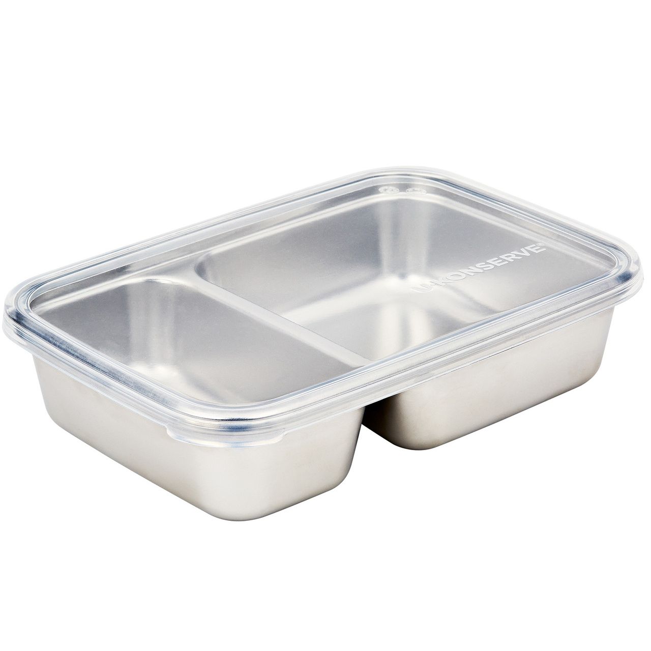 Ukonserve 2 Compartment Stainless Steel Food-Storage Container