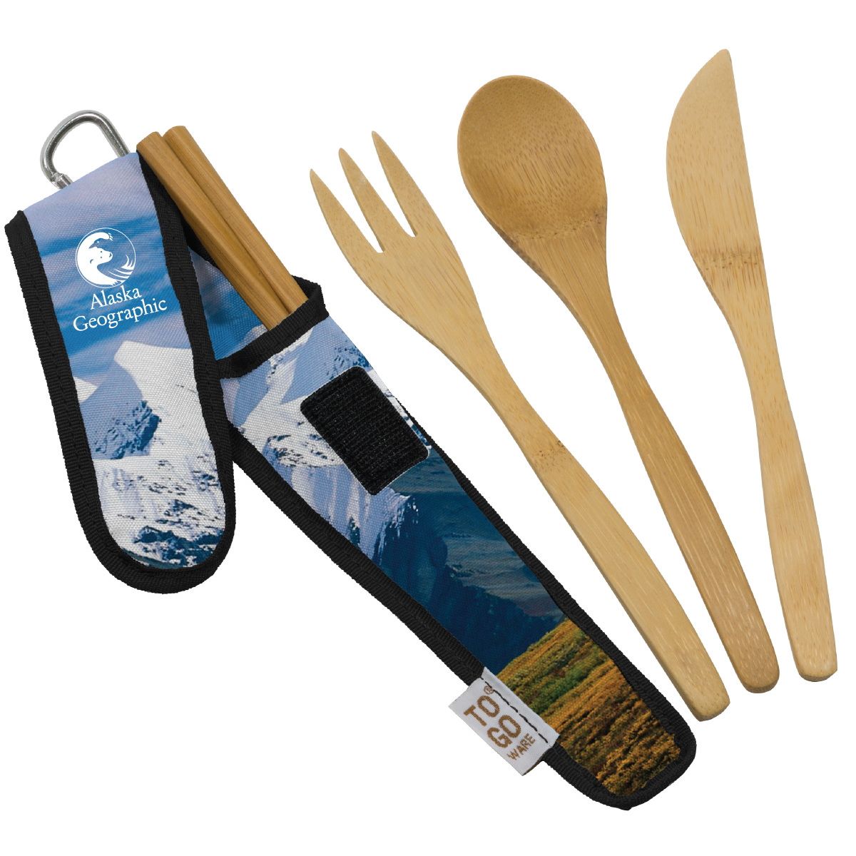 To-Go Ware Custom Printed Bamboo Utensil Sets