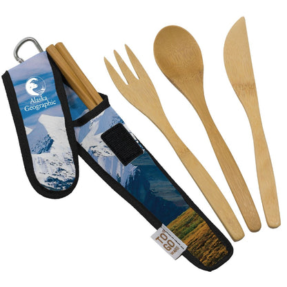 To-Go Ware Custom Printed Bamboo Utensil Sets