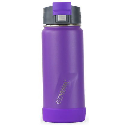 16 oz EcoVessel PERK Insulated Coffee & Tea Travel Mug Purple