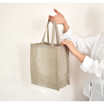 Custom Printed Linen Shopping Bag