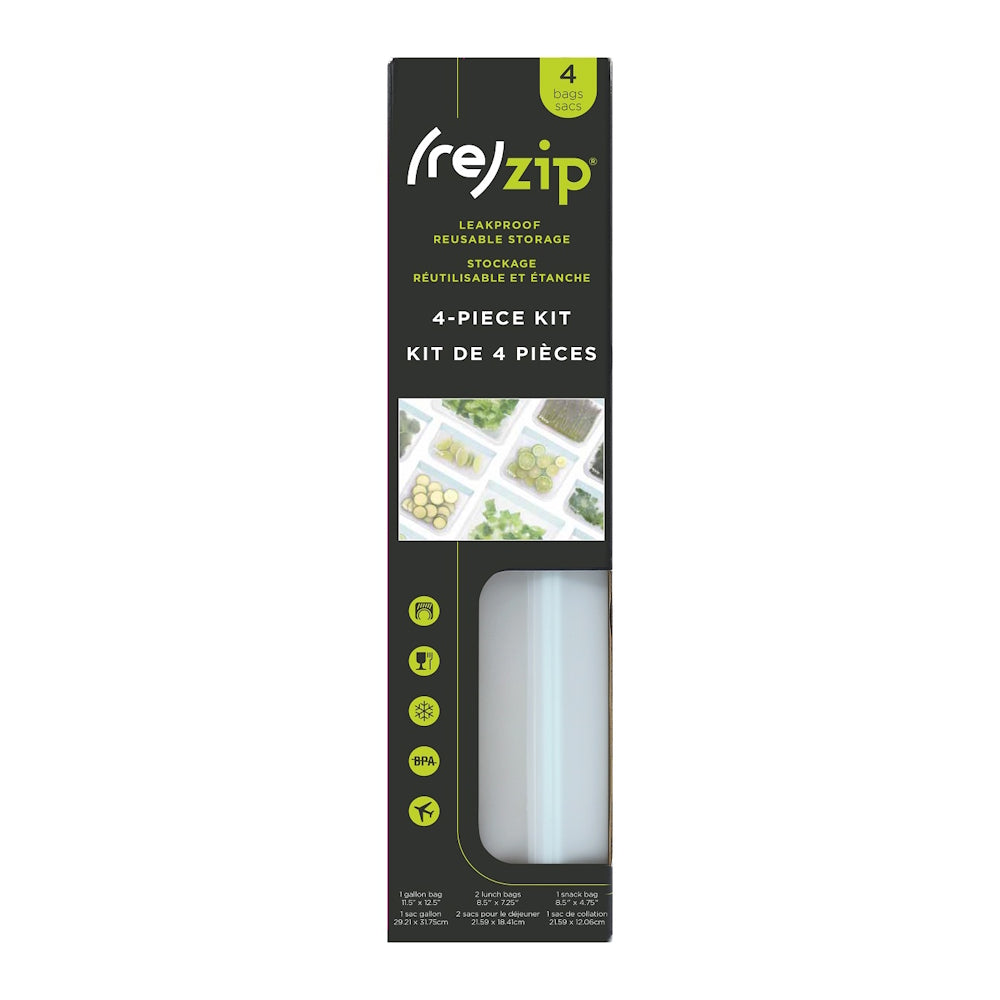 (re)zip Leak-Proof Food Storage Kit (4-pack)
