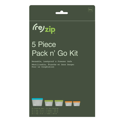 (re)zip 5-piece Stand-Up Leak-proof  Pack n' Go Kit
